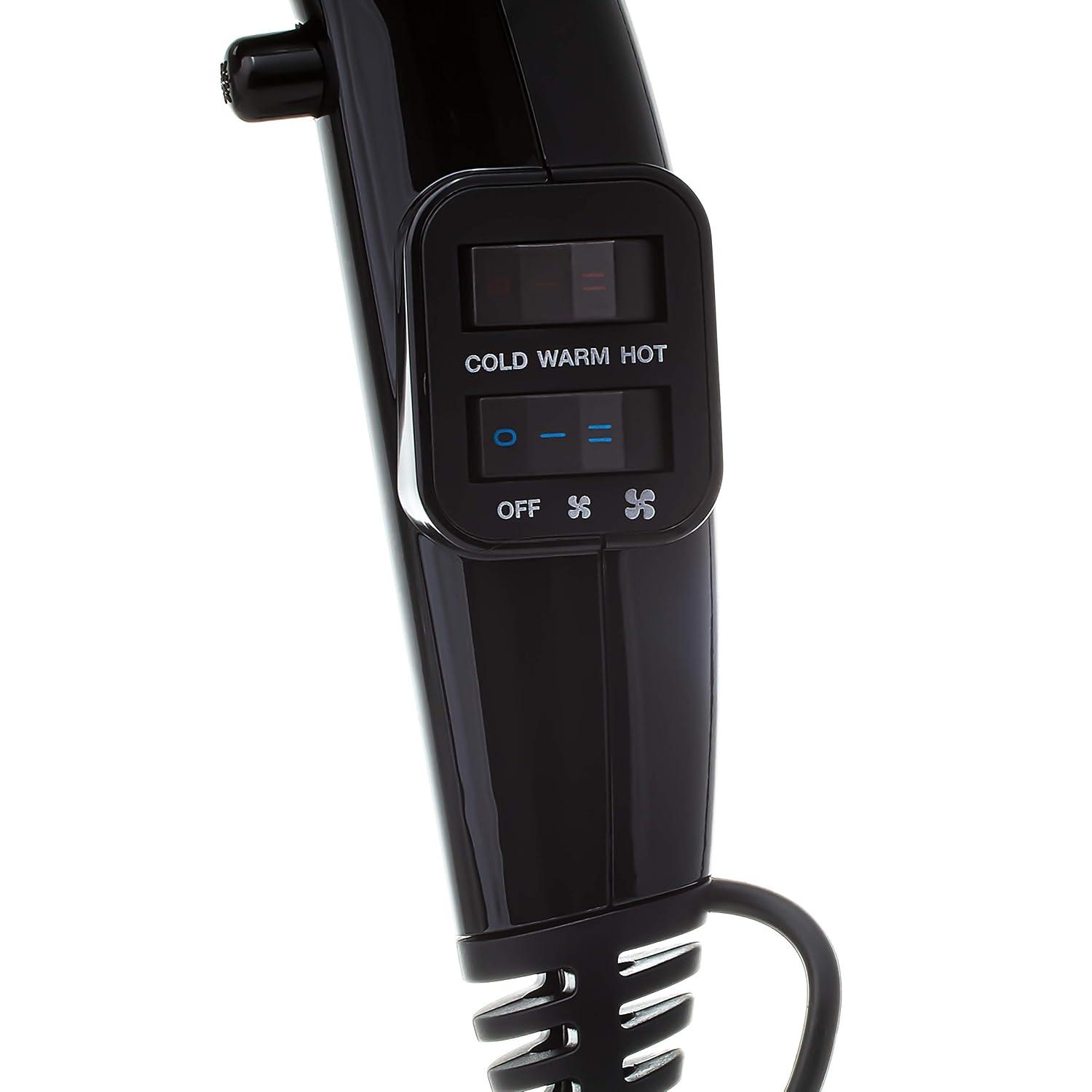 imageRed Pro Hair Dryer 3500W Turbo Titanium Blow Dryer with Detangler Comb Fast Dry Smooth Hair Multi Setting Cool Shoot Button Professional Salon Dryer