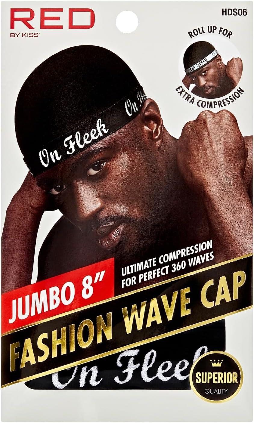imageRed by Kiss Fashion Wave Cap UltraStretch Fit Durable Elastic Band All Day Hair Compression Perfect Layering with DuragJumboon Fleek