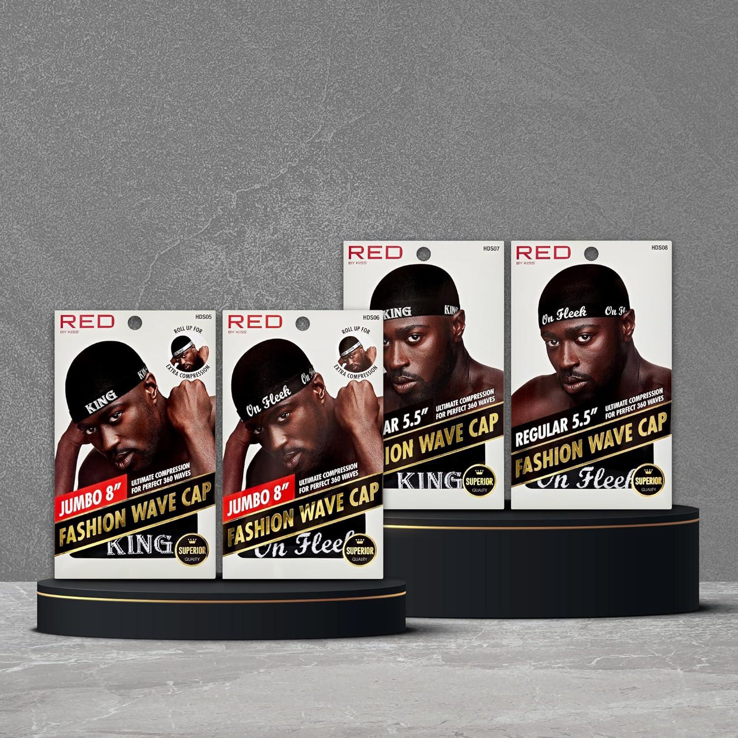 imageRed by Kiss Fashion Wave Cap UltraStretch Fit Durable Elastic Band All Day Hair Compression Perfect Layering with DuragJumboon Fleek