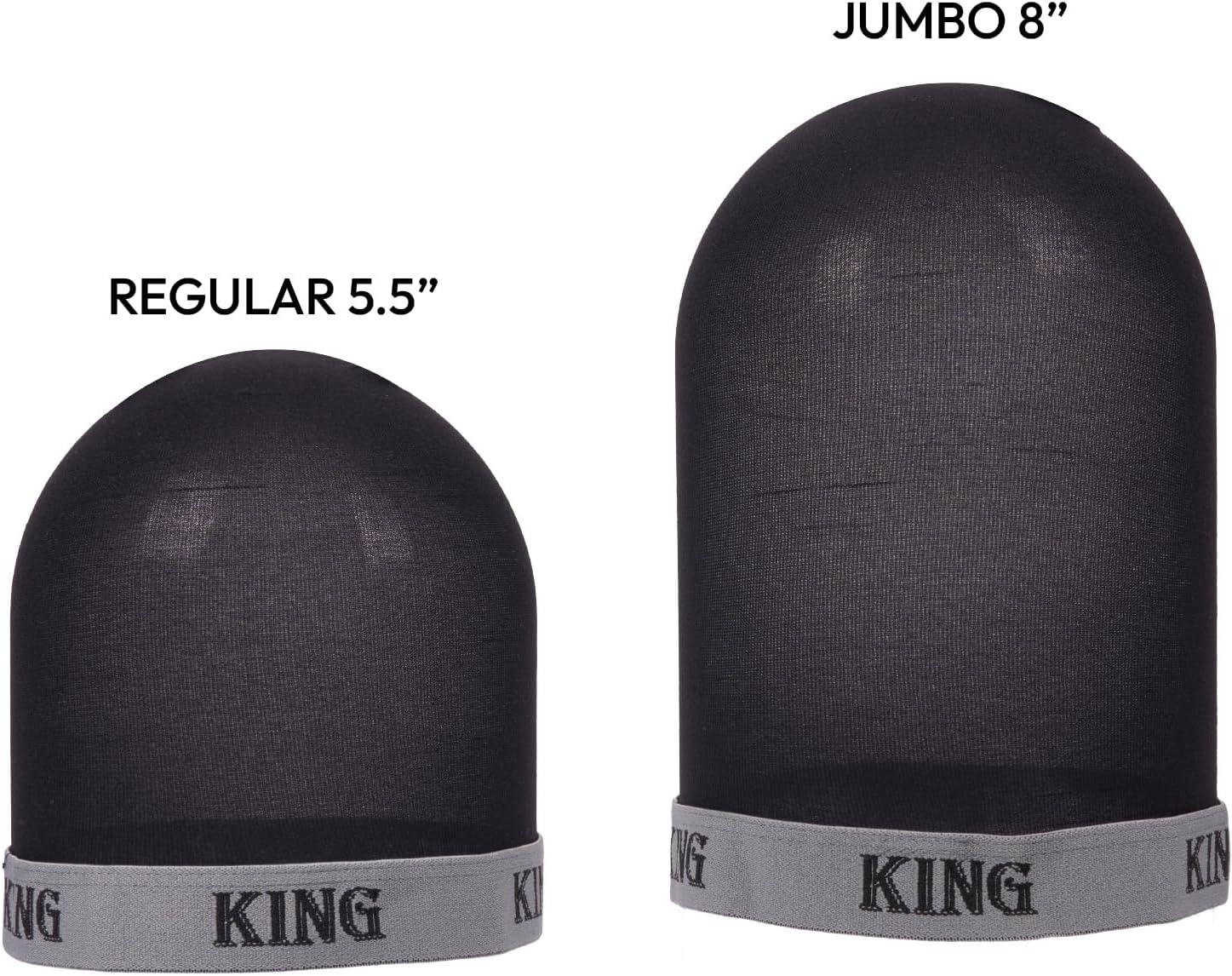 imageRed by Kiss Fashion Wave Cap UltraStretch Fit Durable Elastic Band All Day Hair Compression Perfect Layering with DuragRegularGrey King