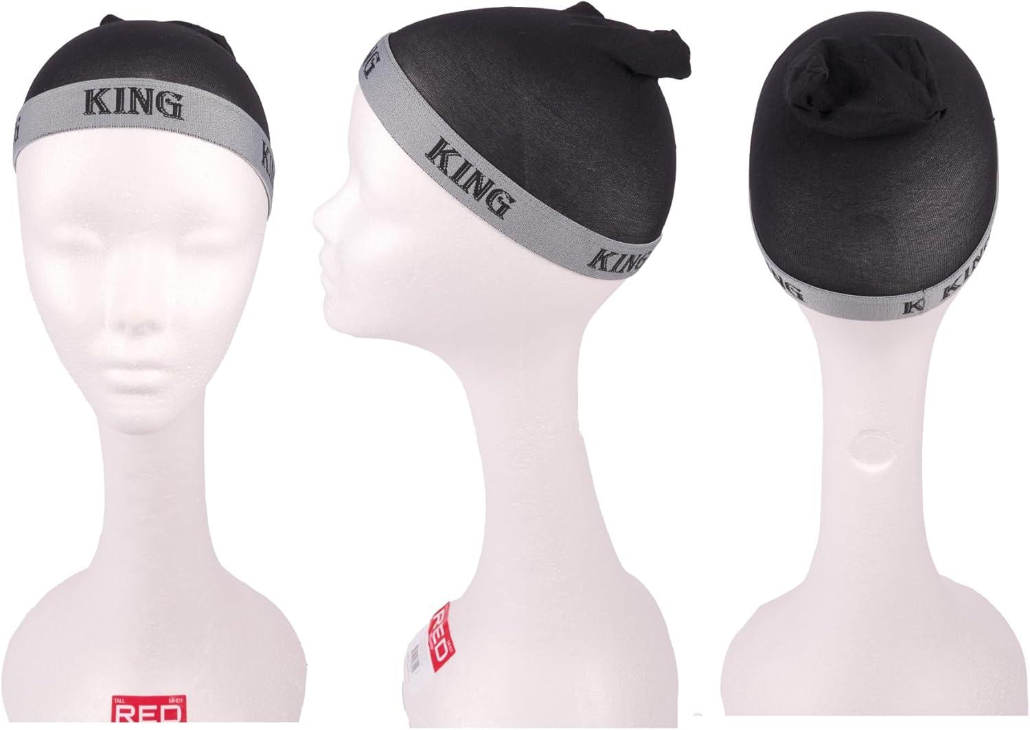 imageRed by Kiss Fashion Wave Cap UltraStretch Fit Durable Elastic Band All Day Hair Compression Perfect Layering with DuragRegularGrey King