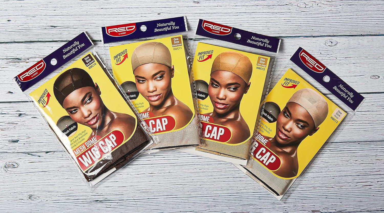 imageRed by Kiss Mesh Dome Wig Cap 1PC Natural Brown