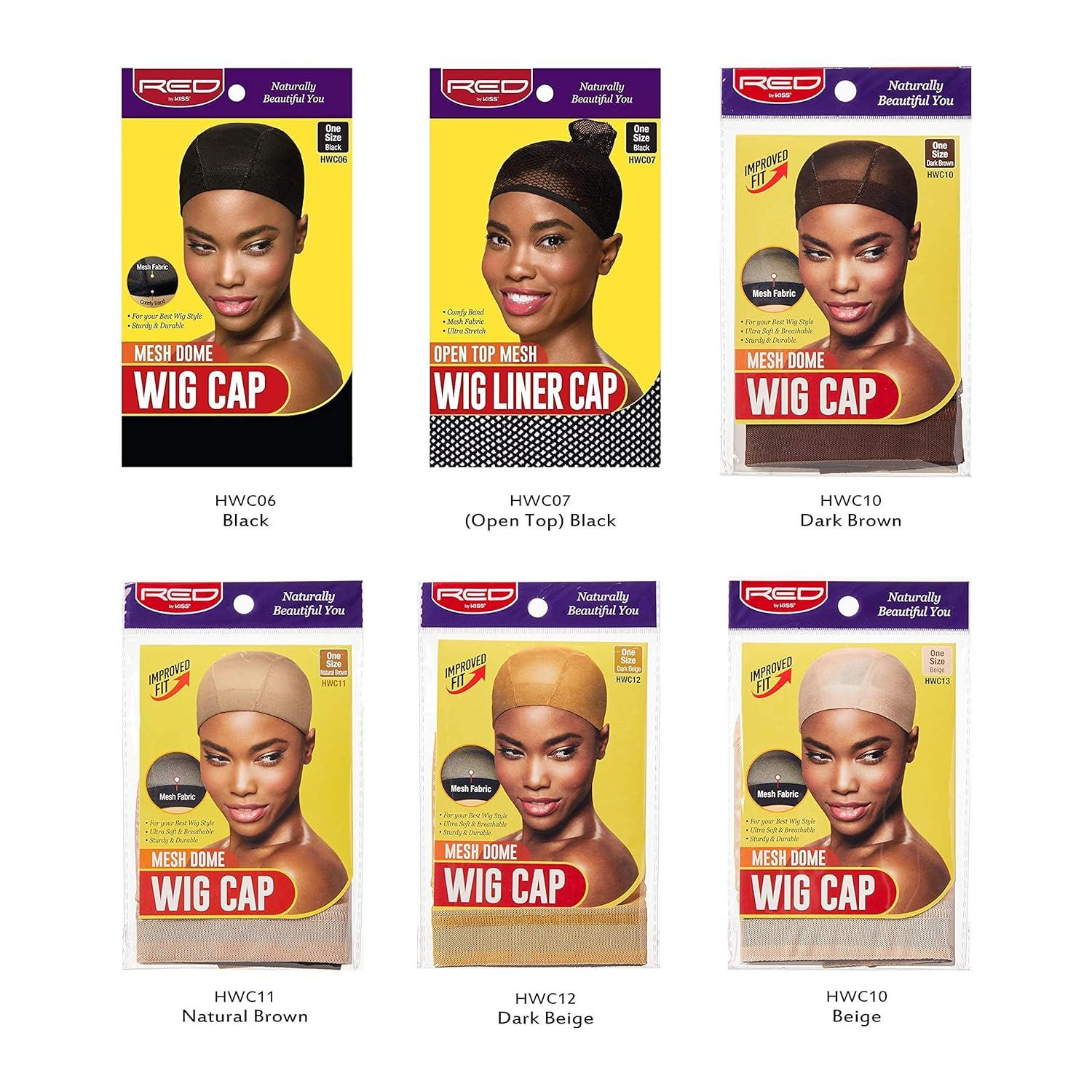 imageRed by Kiss Mesh Dome Wig Cap 1PC Natural Brown