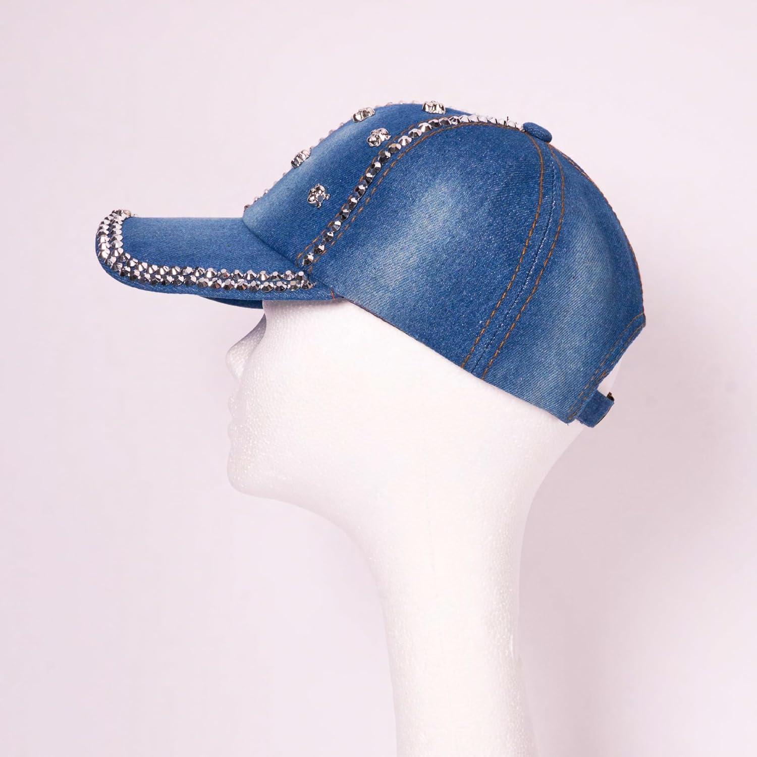 imageRed by Kiss SatinLined Baseball Cap Comfortable Fit Adjustable Hat Hair Protection Unique DesignsSkull