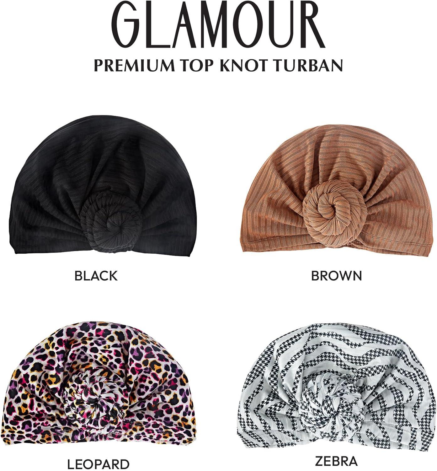 imageRed by Kiss Turban for Women Silky Satin Interior Comfortable Breathable Head Wrap PreTied Twist African Knot BonnetLeopard