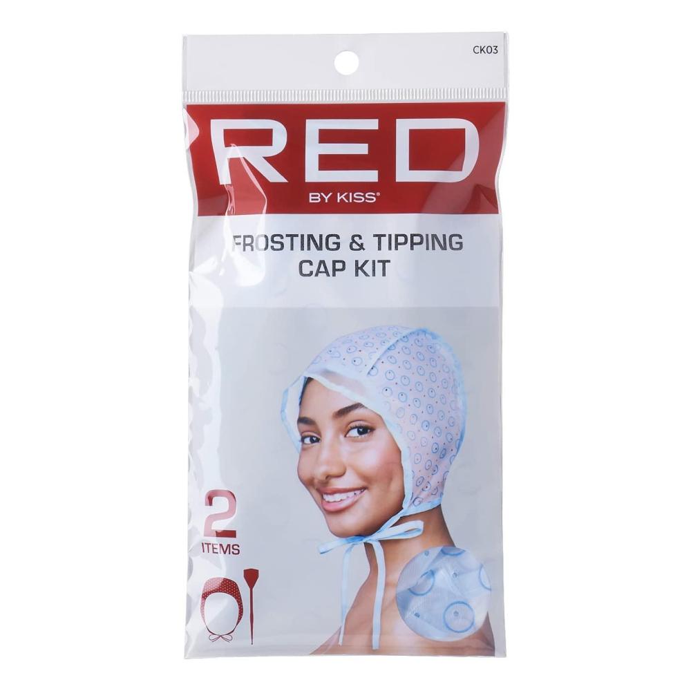 imageRed by Kiss Hair Dye Coloring and Highlighting Kit Frosting and Tipping Cap kit 5 Piece Kit2 Piece Kit