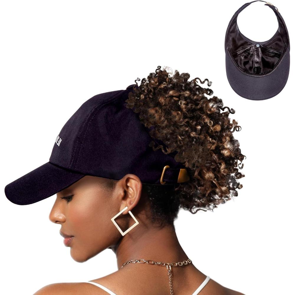 imageRed by Kiss SatinLined Backless Baseball Cap Comfortable Fit Adjustable Hat for Ponytail Designs FashionBe Bold Be You