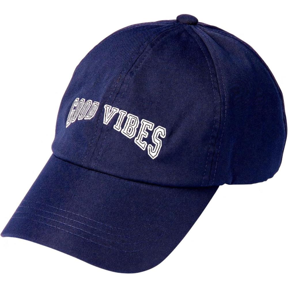 imageRed by Kiss SatinLined Baseball Cap Comfortable Fit Adjustable Hat Hair Protection Unique DesignsGood Vibes