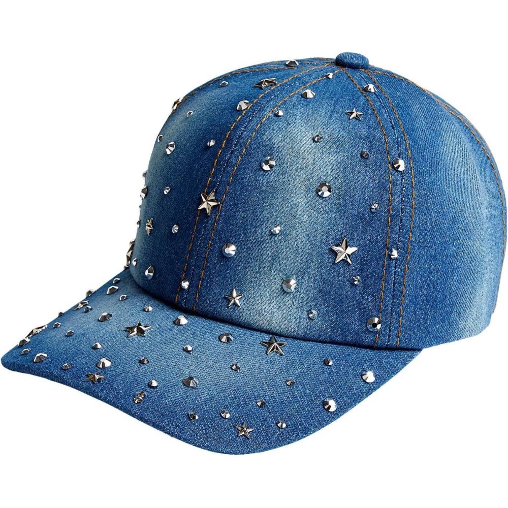 imageRed by Kiss SatinLined Baseball Cap Comfortable Fit Adjustable Hat Hair Protection Unique DesignsStar