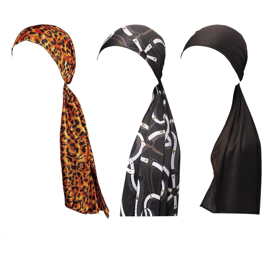 imageRed by Kiss Silky Satin Wrap Scarf Premium Blended Silk Multi Purpose3pack Set 4