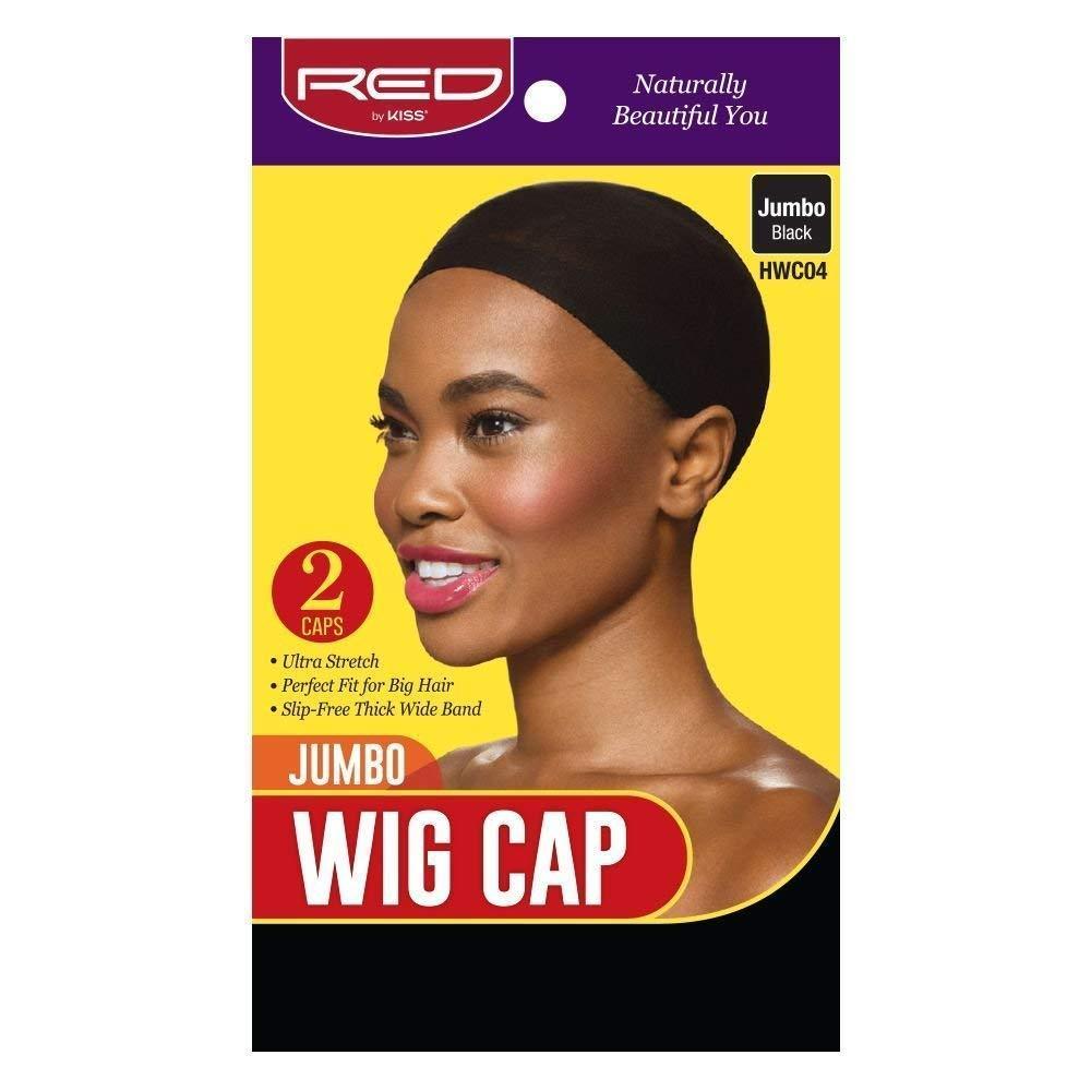imageRed by Kiss Stocking Jumbo Wig Caps  2PCS Black