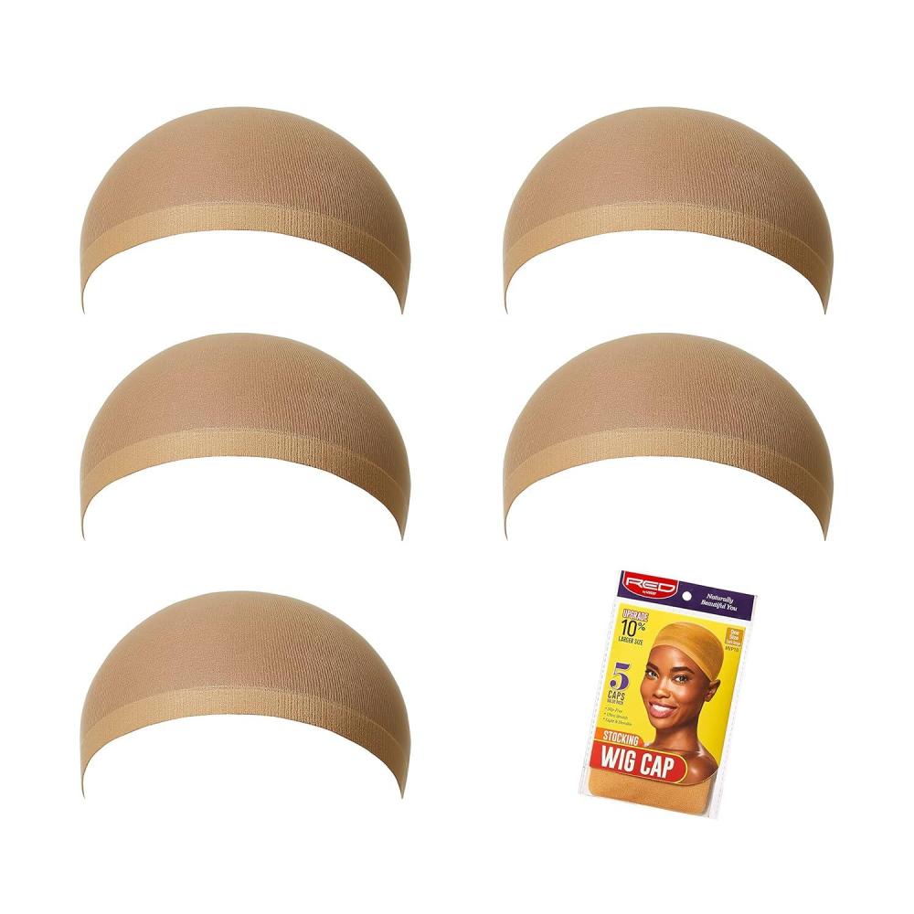 imageRed by Kiss Stocking Wig Cap 5 PCS BlackDark Beige