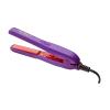 Professional Ceramic Mini Flat Iron 1/2″, Anti-Frizz, Fast Heating, Versatile Styling for Curly & Straight Hair, Ideal for Traveling with Travel Pouch (Pink)(#Violet)