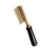 Professional Electric Pressing Comb, Hot Comb Hair Straightener (Double Side Teeth)(Curved)