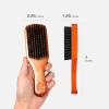 RED by Kiss Beard Brush with 100% Natural Boar Bristles for Men, Premium Wooden Brush, Beards Mustaches Grooming Shaving Comb, Tame and Soften Facial Hair (POCKET)(CLUB)