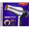 RED by Kiss Hair Dryer 2400 Tourmaline Ceramic Technology, Professional Blow Dryer, Maximum Shine, Fast Drying, Adjustable Settings, 3 Attachments, Salon Quality