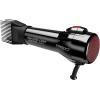 RED by Kiss Handle-Less 2200W Ceramic Tourmaline Hair Dryer, 3 Heat Settings, Pro Blow Dryer with Comb Attachment, Ionic for Frizz-Free Shine, Detangler & Straightening for 4C(Black)