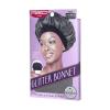 Red By Kiss Glitter Bonnet Premium Quality Sleeping Hair Bonnet Hair Cap, Super Jumbo (Pink Pearl)(Jet Black)