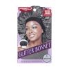 Red By Kiss Glitter Bonnet Premium Quality Sleeping Hair Bonnet Hair Cap, Super Jumbo (Pink Pearl)(Jet Black Pearl)