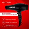 Red Pro Hair Dryer 3500W Turbo Titanium Blow Dryer with Detangler Comb, Fast Dry Smooth Hair, Multi Setting, Cool Shoot Button, Professional Salon Dryer