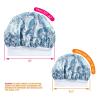 Red by Kiss 2-in-1 Mommy & Me Satin Bonnet Sleep Cap for Adult and Babies, Soft, Stretchy, and Safe, Protects Fragile Hair from Frizz & Breakage, Friction Bald Spots (Cheetah, 6-18M)(Paisley)