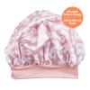 Red by Kiss Baby Satin Bonnet Sleep Cap for Infants, Soft, Stretchy, and Safe, Protects Baby Hair from Frizz & Breakage, Friction Bald Spots (Unicorn/Cupcake, 6-18M)(Pink Leopard)