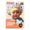 Red by Kiss Baby Satin Bonnet Sleep Cap for Infants, Soft, Stretchy, and Safe, Protects Baby Hair from Frizz & Breakage, Friction Bald Spots (Unicorn/Cupcake, 6-18M)(Multi Pineapple)