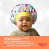 Red by Kiss Baby Satin Bonnet Sleep Cap for Infants, Soft, Stretchy, and Safe, Protects Baby Hair from Frizz & Breakage, Friction Bald Spots (Unicorn/Cupcake, 6-18M)(Multi Pineapple)