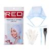 Red by Kiss Hair Dye Coloring and Highlighting Kit Frosting and Tipping Cap kit (5 Piece Kit)(5 Piece Kit)