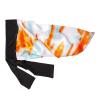 Red by Kiss Kids Satin Braid Bonnet, Comfy Wide Band for Long Hair, Long Braids (Black)(Tie Dye Orange/Blue)
