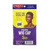 Red by Kiss Stocking Wig Cap 5 PCS (Black)(Black)