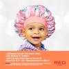 Red by Kiss Toddler Satin Bonnet Sleep Cap for Toddlers, Soft, Stretchy, and Safe, Protects Fragile Hair from Frizz & Breakage, Friction Bald Spots (Pink Unicorn, 18M-4T)(Pink Unicorn)