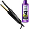 Kiss Red by Pencil Flat Iron Hair Straightener, 0.3 Inch, Ceramic(Flat Iron+heat Protectant Serum)