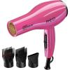 RED by KISS 2000 Ceramic Hair Dryer, Professional Salon Blow Dryer, 2 Detangler Pik Attachments, Tourmaline Technology, 3 Heat Settings, Easy Storage Loop (Pink)(Pink)