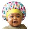 Red by Kiss Baby Satin Bonnet Sleep Cap for Infants, Soft, Stretchy, and Safe, Protects Baby Hair from Frizz & Breakage, Friction Bald Spots (Unicorn/Cupcake, 6-18M)(Multi Pineapple)
