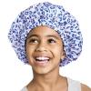 Red by Kiss Kids Shower Cap Reusable Waterproof Washable Hair Caps for Kids Shower Caps for Boys and Girls (Leopard)(Leopard)
