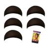 Red by Kiss Stocking Wig Cap 5 PCS (Black)(Black)