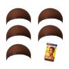 Red by Kiss Stocking Wig Cap 5 PCS (Black)(Dark Brown)