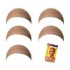 Red by Kiss Stocking Wig Cap 5 PCS (Black)(Natural Brown)