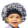 Red by Kiss Toddler Satin Bonnet Sleep Cap for Toddlers, Soft, Stretchy, and Safe, Protects Fragile Hair from Frizz & Breakage, Friction Bald Spots (Pink Unicorn, 18M-4T)(Black Cupcake)