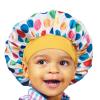 Red by Kiss Toddler Satin Bonnet Sleep Cap for Toddlers, Soft, Stretchy, and Safe, Protects Fragile Hair from Frizz & Breakage, Friction Bald Spots (Pink Unicorn, 18M-4T)(Multi Dots)