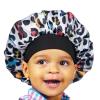 Red by Kiss Toddler Satin Bonnet Sleep Cap for Toddlers, Soft, Stretchy, and Safe, Protects Fragile Hair from Frizz & Breakage, Friction Bald Spots (Pink Unicorn, 18M-4T)(Multi Leopard)