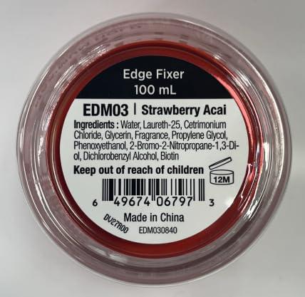 imageRED by Kiss Edge Fixer Hair Shine Gel 24 Hour Max Hold NonFlaking Biotin B7 Infused Natural Styling Professional Edge Control Wax Perfect for Braiding GrapeStrawberry Acai