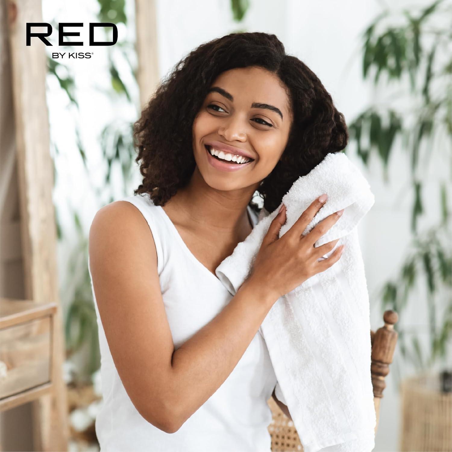 imageRed by Kiss Color Change Shampoo Permanent Hair Color with 100 Gray Coverage Quick 710 Minute Formula No Tools Needed Herbal Extracts Includes 3 Shampoo PouchesDark Blonde