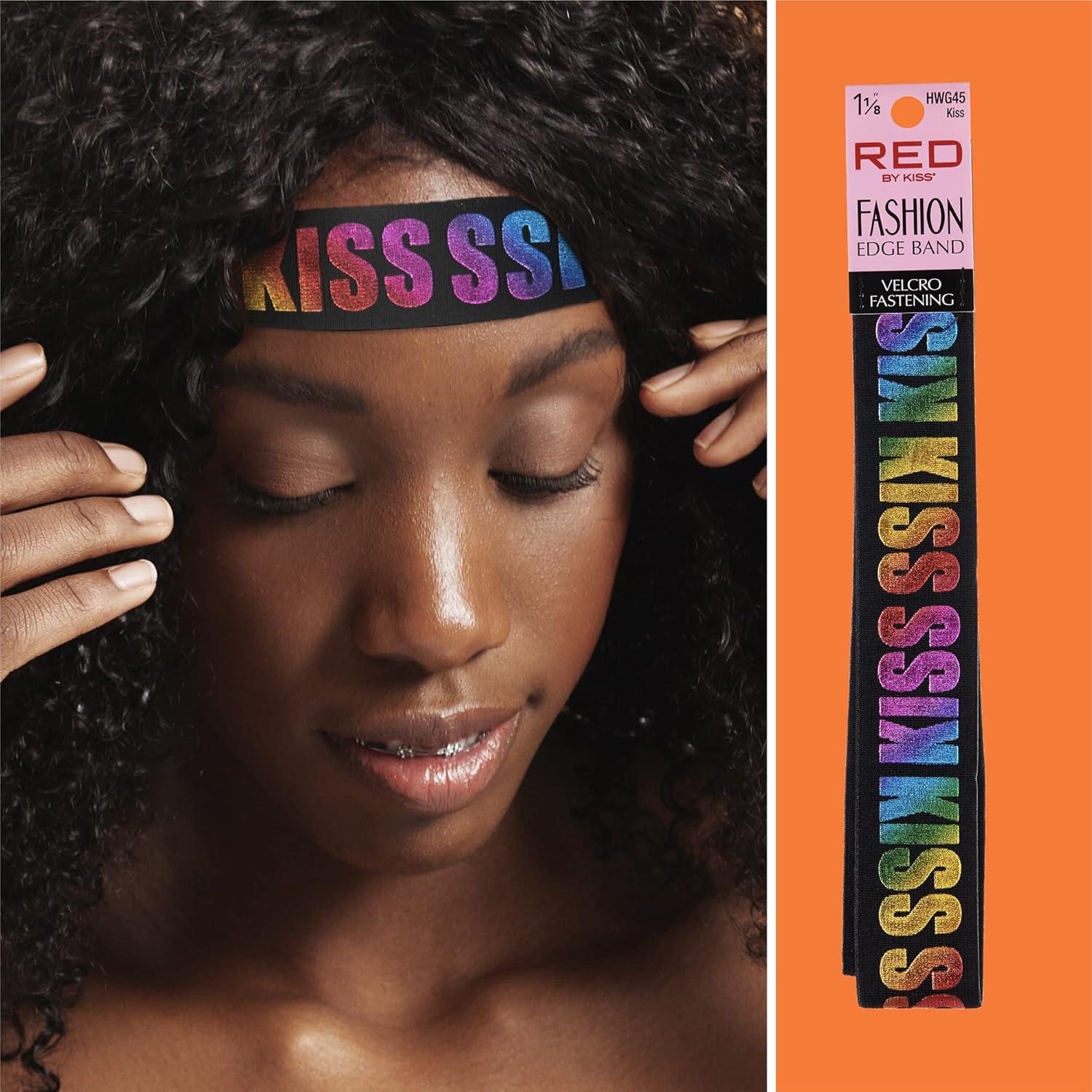 imageRed by Kiss Fashion Lace Melting Elastic Band for Wigs and Edge Laying Perfect fit during all activity Keep Baby Hairs in Place Regular 118quot