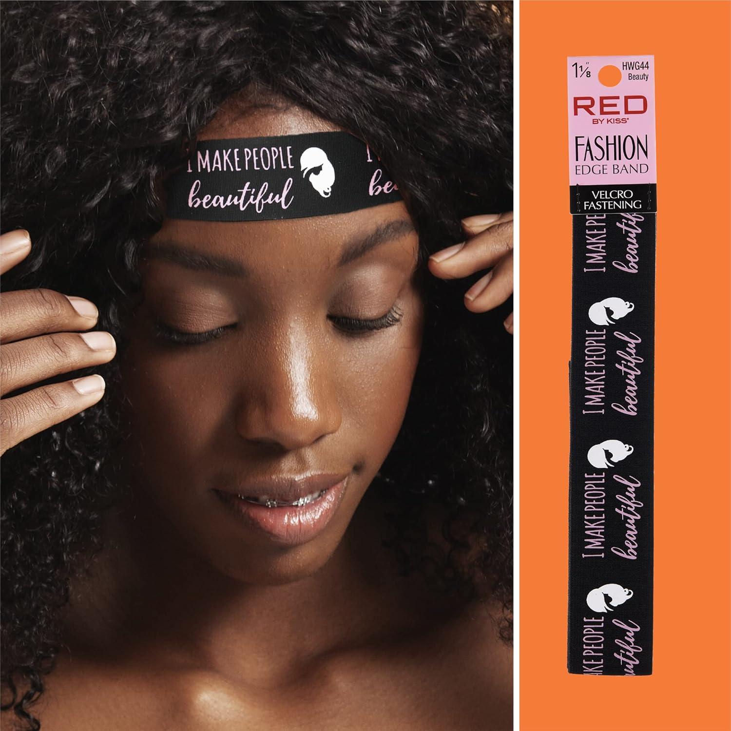 imageRed by Kiss Fashion Lace Melting Elastic Band for Wigs and Edge Laying Perfect fit during all activity Keep Baby Hairs in Place Regular 118quotBeauty