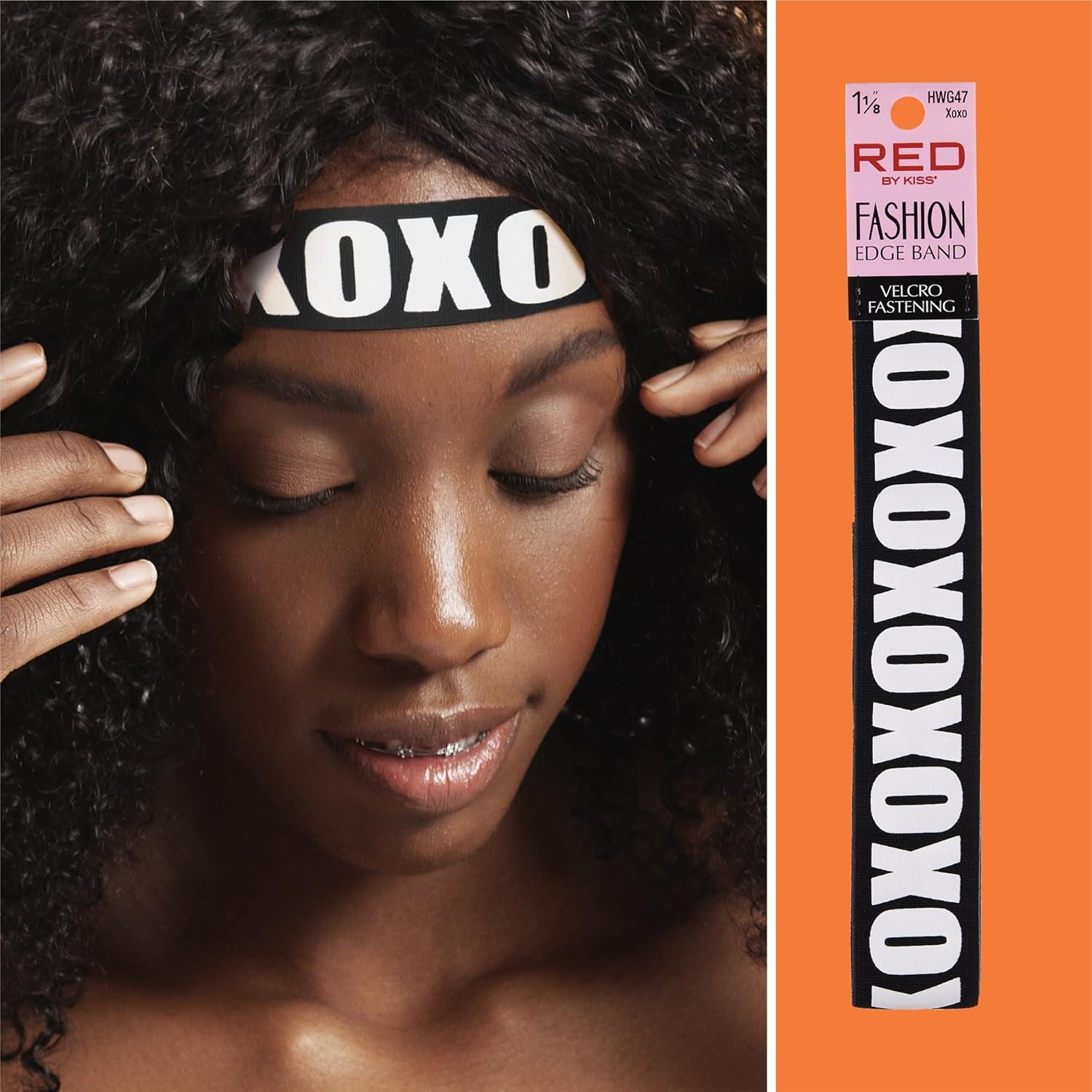 imageRed by Kiss Fashion Lace Melting Elastic Band for Wigs and Edge Laying Perfect fit during all activity Keep Baby Hairs in Place Regular 118quotXOXO