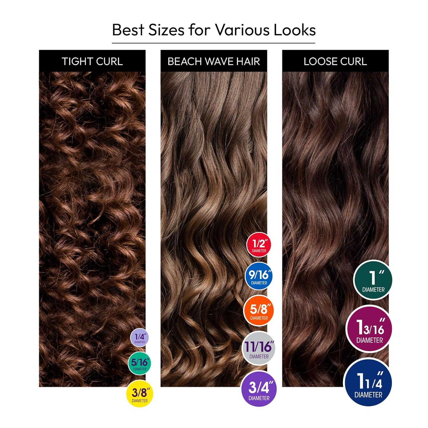 imageRed by Kiss Flexi Rods Heatless Hair Curler for 90S Glamorous Bouncy Curls Beach Waves No Slips Sleep Styler 10quot Length 34quot Diameter1 Count Pack of 1