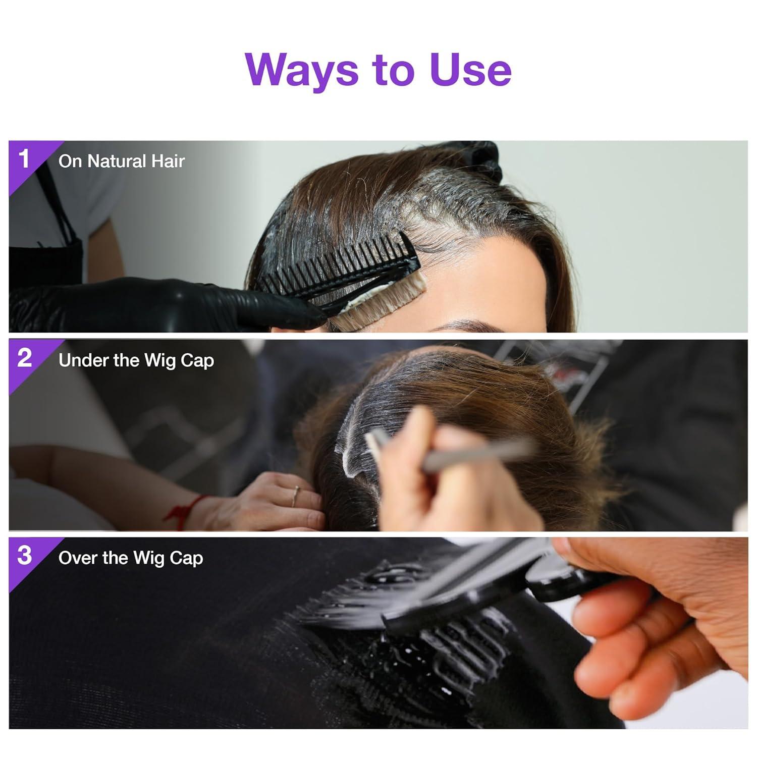 imageRed by Kiss Quick Dry Hair Protective Liquid Cap Strong Lightweight Protection from Weaves Glue Damage Fast Application Quick Drying ampamp Easy Removal Keratin ampamp Tea Tree Enriched Black 2ozBlack