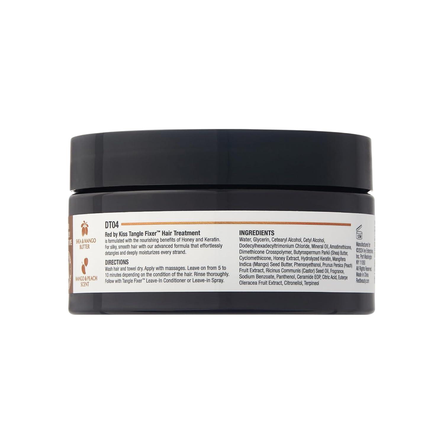 imageRed by Kiss Tangle Fixer with Honey ampamp Keratin SulfateFree Intensive Detangling Treatment for Shine ampamp Frizz Protection Mango ampamp Peach ScentDetangling Treatment